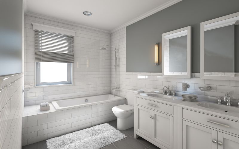 Minimalist White Bathroom